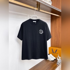 羅意威 春夏新款純棉繡花短袖T恤 寬松版型 男女同款 尺碼：S-XL S：衣