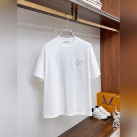 羅意威 春夏新款純棉繡花短袖T恤 寬松版型 男女同款 尺碼：S-XL S：衣