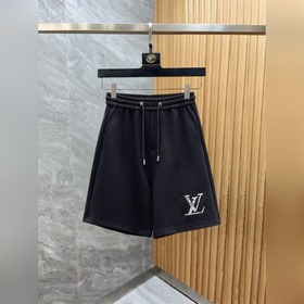 LV  2026夏季新款原單專櫃休閑短褲，奢華經典品牌原版LOGO配飾 專櫃熱