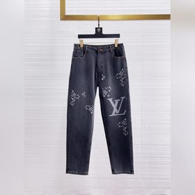 LV  2026春款新品，原單牛仔褲 原版重工打造，品牌經典LOGO設計，三