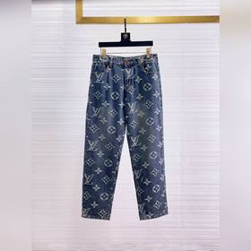 LV  2026春款新品，原單牛仔褲 原版重工打造，品牌經典LOGO設計，三