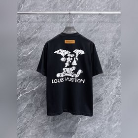 LV  頂級貨品高克重 2026夏季新品首發專櫃最新款短袖圓領T恤 高端訂制