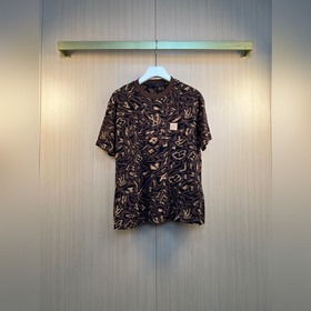 LV  路易 26ss夏季豹紋提花針織短袖T恤 尺寸：XS S M L