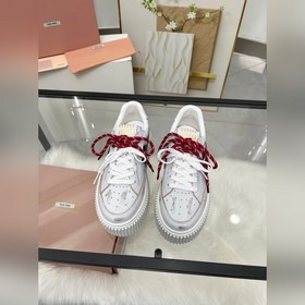 缪缪miumiu 新款上市 miumiu25年新款 厚底餅幹鞋 最新走秀款，經