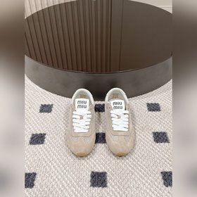 網面  35-40(41定做) miumiu26早春走秀新款阿甘德訓鞋運動鞋，