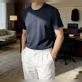 蒙口 2026 春夏新款男士短袖T恤，全新升級百搭基礎款，低調奢華，品格之選！甄