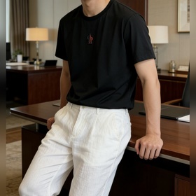 蒙口 2026 春夏新款男士短袖T恤，全新升級百搭基礎款，低調奢華，品格之選！甄