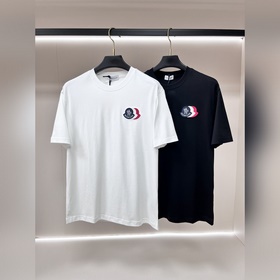 Moncler 2026ss秋季新款發布 蒙口圓領短袖T恤，高端新款短袖，字母l
