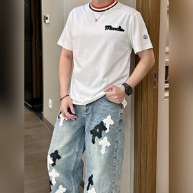 蒙口 2026春夏新款首發專櫃最新款短袖圓領T恤 高端訂制 設計前衛時尚！品牌l