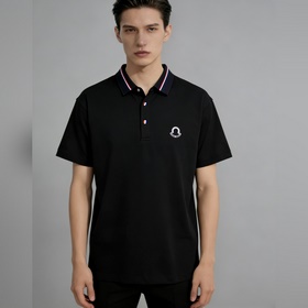 Moncler 蒙口 春季新款短袖 純棉翻領短袖T恤，純棉T恤、上身效果非常棒，