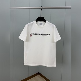 Moncler.蒙口 SS26春夏新品坐标字母印花标識短袖T恤，正面飾格勒諾布爾