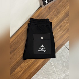 Prada 2026早春新款 普拉達男士精品休閑褲.意大利，進口純棉面料，最新款