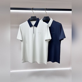 Prada 2026ss春季新款發布 普拉達翻領短袖T恤，高端新款短袖，字母lo