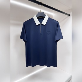 Prada 2026ss春季新款發布 普拉達翻領短袖T恤，高端新款短袖，字母lo