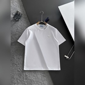普拉達 PRADA VIP高級定制！ 2026春夏季新款短袖。這款T恤是夏季男裝