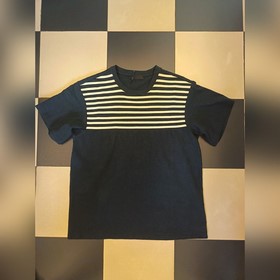 Prada 條紋洗破T恤 Size：ＳＭＬXL