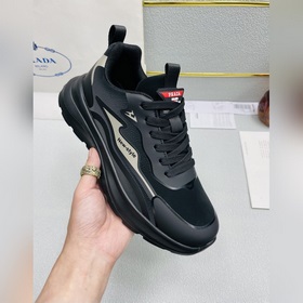 [PRADA]普拉達飛織防塵彈力布運動休閑鞋 3D立體高彈 飛織布面(防塵材質