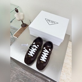 Prada 套底工藝 運動鞋 高端精品 普拉達 咖啡色 PRADA 大底手工串