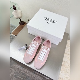 Prada 套底工藝 運動鞋 高端精品 普拉達 粉色 PRADA 大底手工串線
