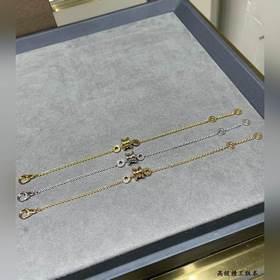 b415CNC正品開版，精雕鍍咪金，寶格麗精工CNC光金小彈簧手鍊，高版本出貨