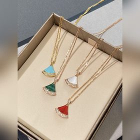 寶格麗扇子項鍊 新增綠松石b001