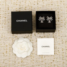 [香奈兒 CHANEL 25B蝴蝶結耳環]秋冬新款絕美系列 全網首發 愛了愛