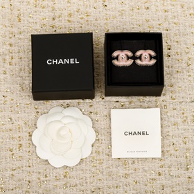 250501[我們出品][香奈兒 CHANEL 25B粉色包扣雙c耳釘] 超級