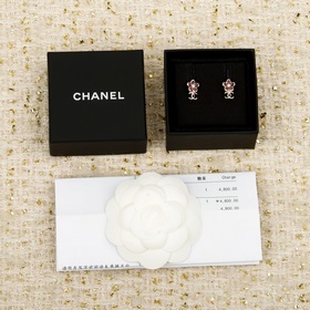 [香奈兒 CHANEL 花朵雙c耳環]26C本季爆款耳環 浪漫的早春氛圍 粉色