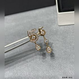 CH005香奈兒5字耳釘 熱銷款 閃亮亮的進口锆石折射出耀眼的火彩 市面最高版本