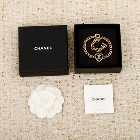 [香奈兒 CHANEL 黑金愛心雙c手鍊]25B秋冬最新款 最新款全網首發現h