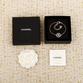250386[我們出品][香奈兒 CHANEL 黑色圓形琺琅手鍊]25B秋冬新