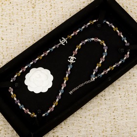 250754[我們出品][香奈兒 CHANEL 26C 彩色水晶毛衣鍊]26C