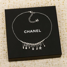 250761[我們出品][香奈兒 CHANEL 珍珠星星水鑽流蘇項鍊]26C早