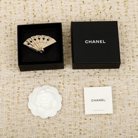 250746[我們出品][香奈兒 CHANEL 折疊扇子胸針]25A最新款絕美