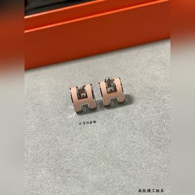 A0019對版 愛馬仕大號H琳琅耳釘 最新诠釋H琺琅，超級工藝水平，每一款H琺