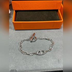 a103V金材質 愛馬仕粗鍊豬鼻子手鍊，獨家發售~ 明星、網紅、名媛都難以抗拒！
