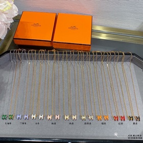 [迷你]a022V金材質 對版 愛馬仕迷你H琳琅項鍊 最新诠釋H琺琅，超級工藝