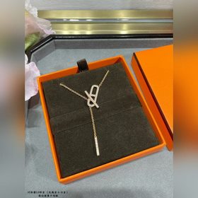 a011愛馬仕滿鑽豬鼻子項鍊 獨家發售~明星、網紅、名媛都難以抗拒！ H*erm