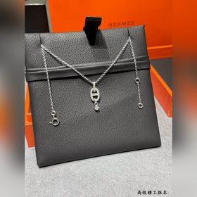 愛馬仕滿鑽豬鼻子項鍊 獨家發售~明星、網紅、名媛都難以抗拒！ H* 豬鼻子Far