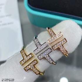 T819V金鍍咪金 CNC對版手鑲鑽，最高版本 碼數5678。tiffany蒂芙