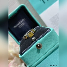 K8169 2 5 (分色電鍍)碼數5678。蒂芙尼分色黃鑽戒指 經典從未被超越