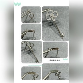 T6199 2 5 蒂芙尼心冠鑰匙項鍊，925銀鍍白金！真金工藝！一直在改變，把