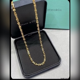 T626 Tiffany蒂芙尼any蒂芙尼U形鍊環項鍊，可鹽可甜，光澤感強，是那