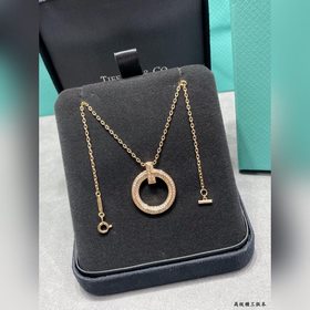 T620蒂芙尼T1窄式圈形項鍊，Tiffany T 全新誕生，字母T線條強烈大膽
