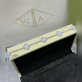 [V金紫玉髓 ]VCA天然紫玉髓五花四葉草手鍊 非常仙氣 溫柔 淺透的紫玉髓