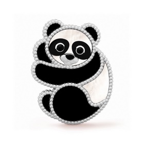 V020 V金材質 刺猬 梵克雅寶實拍 VCA動物系列胸針 小小的動物胸針有趣可