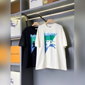 拼色騎士圖案棉質短袖[Burberry 巴寶莉  王牌尖貨，鎮店之寶][現貨
