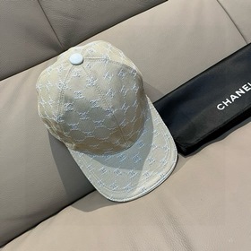 新款出貨！ 配盒子布袋，Chanel(香奈兒)新款原單棒球帽， 小雙C提花，專櫃