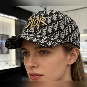Dior 金線刺繡棒球帽 專櫃同步款！Dior Oblique滿印老花+金線刺繡