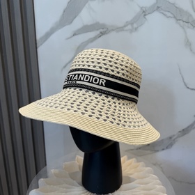 Dior迪奧草帽，镂空禮帽，官方款，一比一定制，非市場普通版本，頭圍57cm